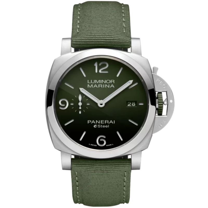LUMINOR MARINA VERDE SMERALDO PAM01356 44 MM STAINLESS STEEL WITH GREEN DIAL - Panerai