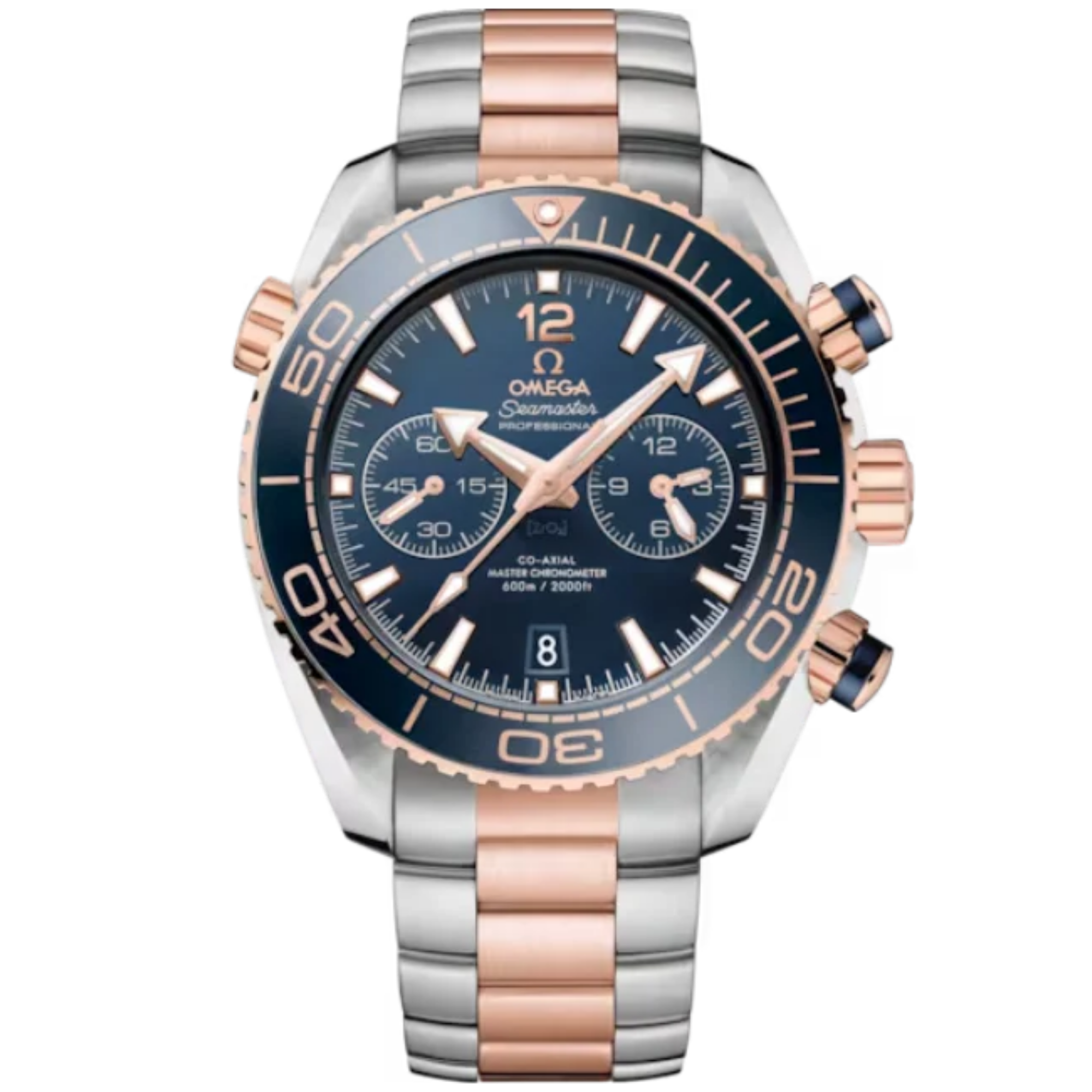 SEAMASTER PLANET OCEAN 600M 45 MM STAINLESS STEEL - SEDNA™ GOLD WITH BLUE DIAL - Omega