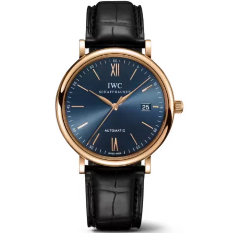 PORTOFINO AUTOMATIC 40 MM GOLD WITH BLUE DIAL - IWC