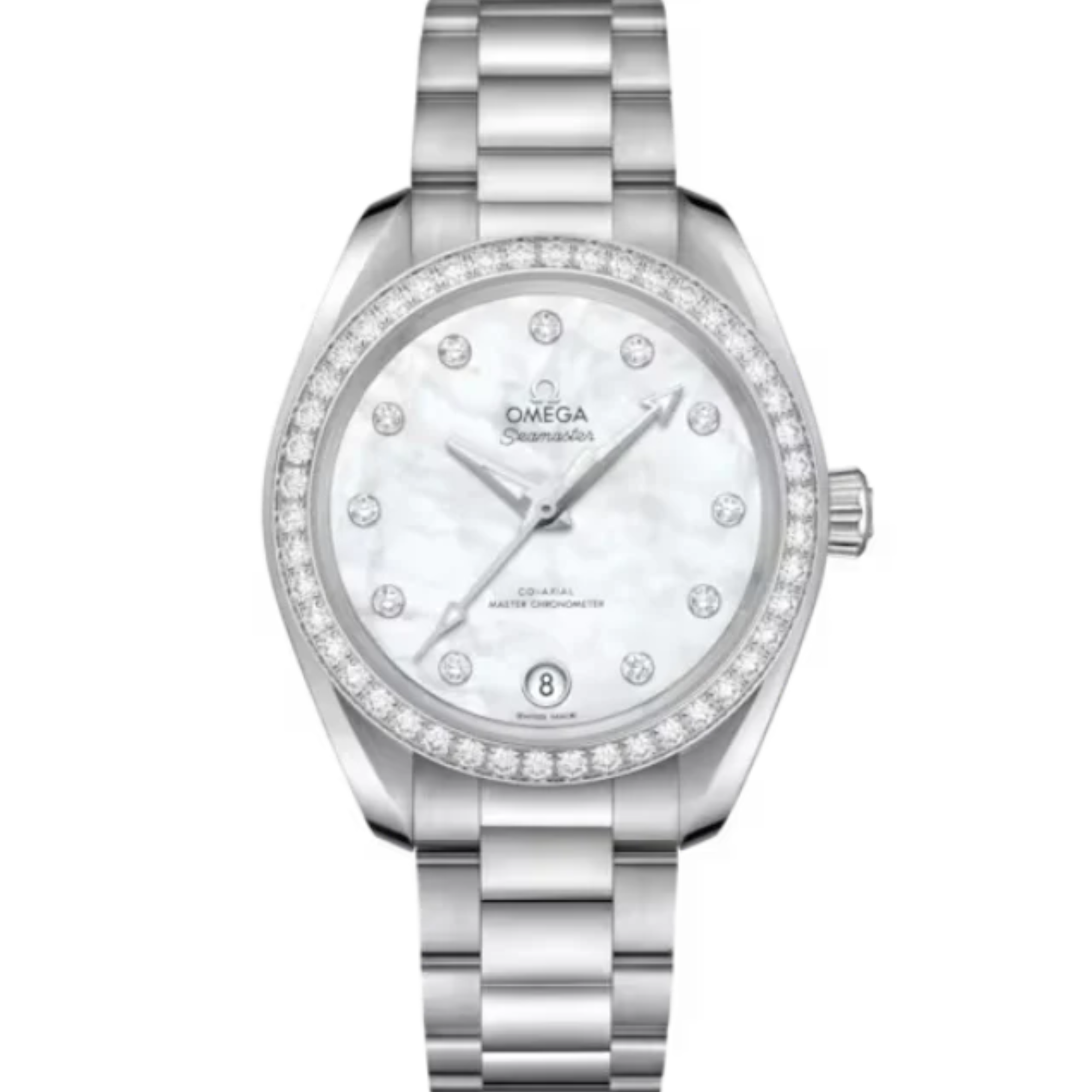 SEAMASTER AQUA TERRA 150M 34 MM STAINLESS STEEL WITH MOTHER OF PEARL DIAL - Omega