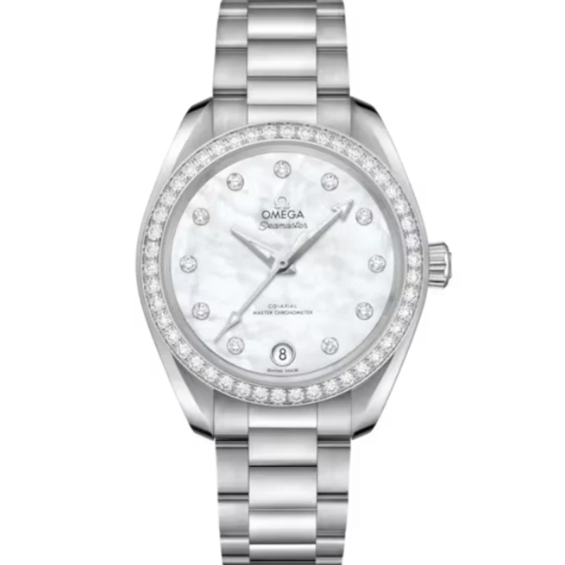 SEAMASTER AQUA TERRA 150M 34 MM STAINLESS STEEL WITH MOTHER OF PEARL DIAL - Omega