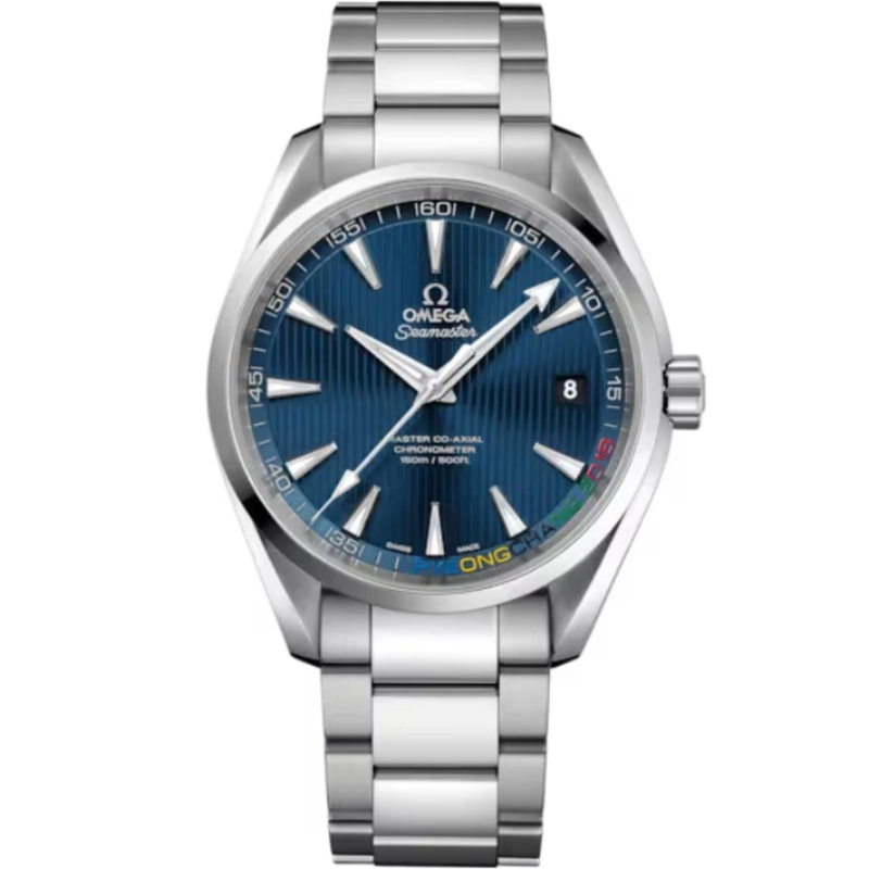SEAMASTER AQUA TERRA 150M "PYEONGCHANG 2018" LIMITED EDITION 41 MM STAINLESS STEEL WITH BLUE DIAL - Omega