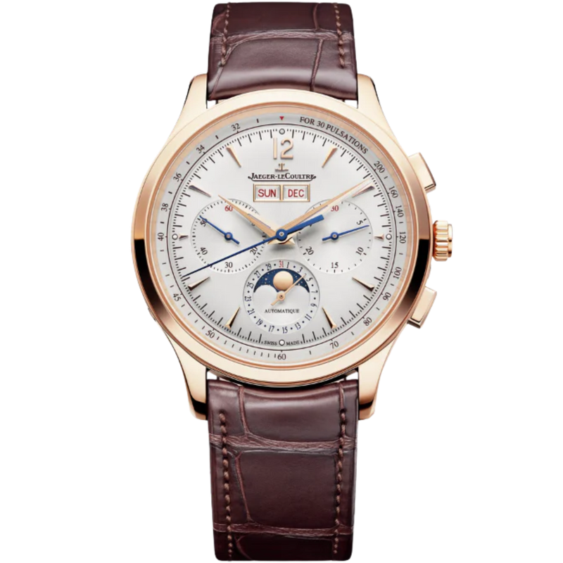 MASTER CONTROL CHRONOGRAPH CALENDAR 40 MM 18K ROSE GOLD WITH SILVER GREY SUNRAY BRUSHED DIAL - Jaeger-LeCoultre