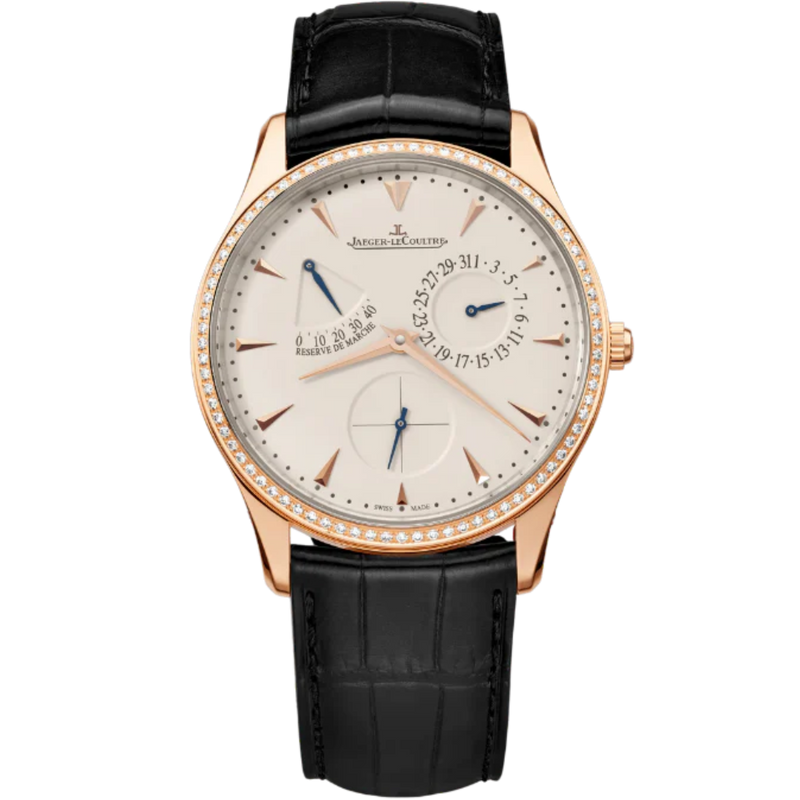 MASTER ULTRA THIN POWER RESERVE 39 MM 18K ROSE GOLD WITH EGGSHELL BEIGE DIAL - Jaeger-LeCoultre