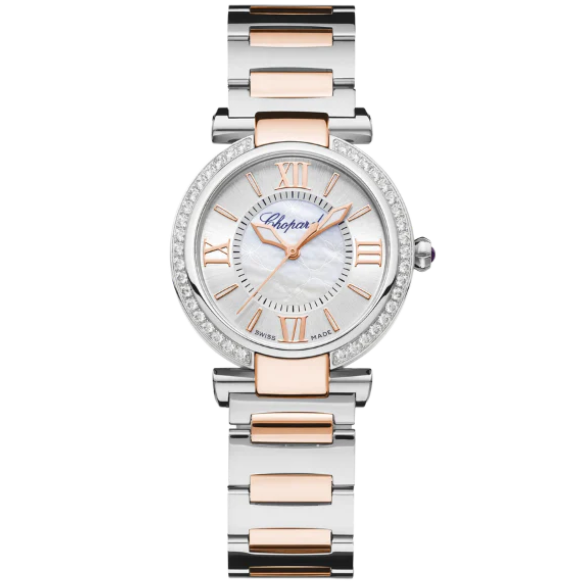 IMPERIALE 29 MM ETHICAL ROSE GOLD - LUCENT STEEL™ WITH SILVER - MOTHER OF PEARL DIAL - Chopard