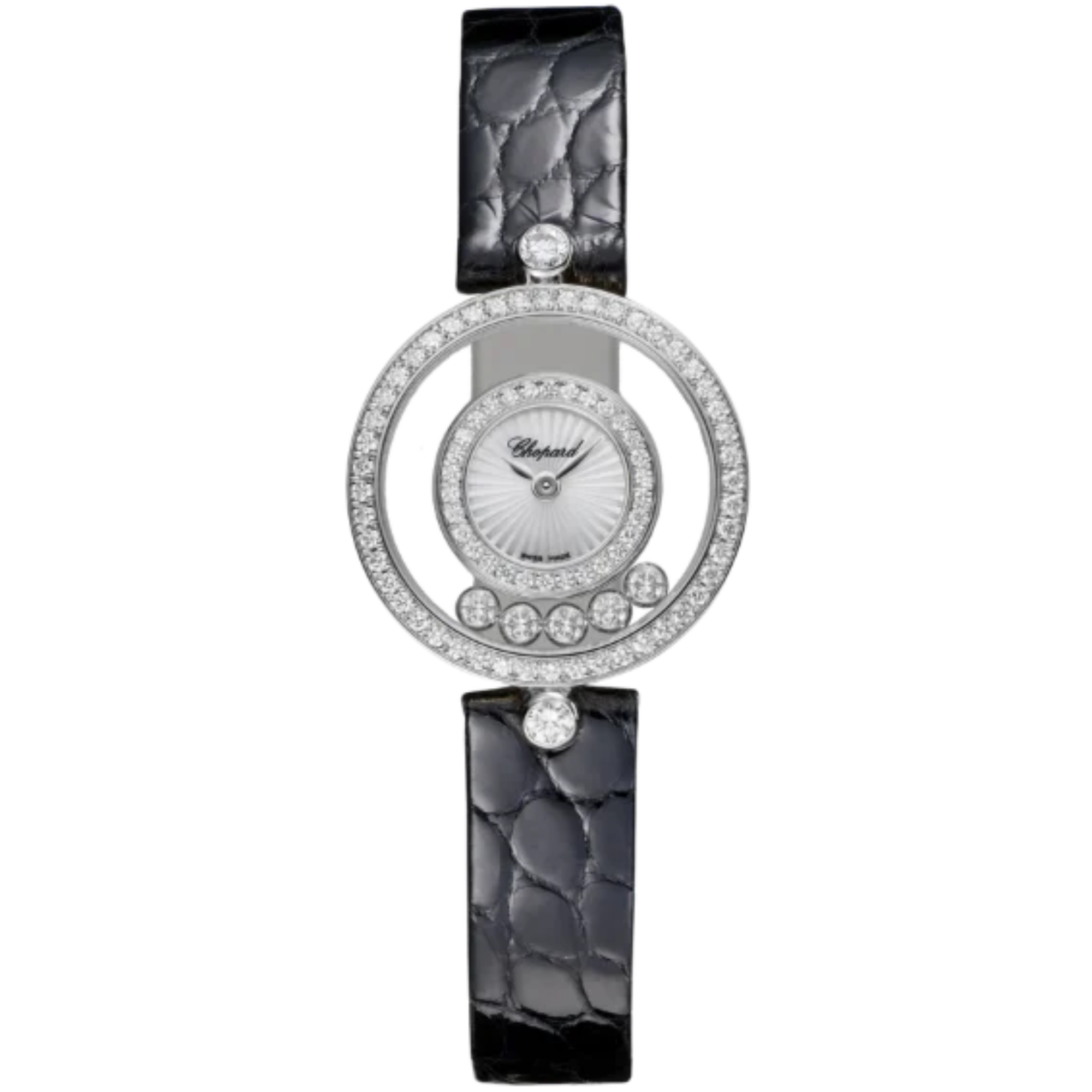 HAPPY DIAMONDS ICONS 26 MM ETHICAL WHITE GOLD WITH MOTHER OF PEARL DIAL - Chopard