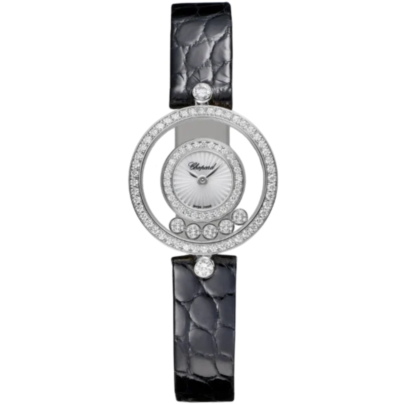 HAPPY DIAMONDS ICONS 26 MM ETHICAL WHITE GOLD WITH MOTHER OF PEARL DIAL - Chopard