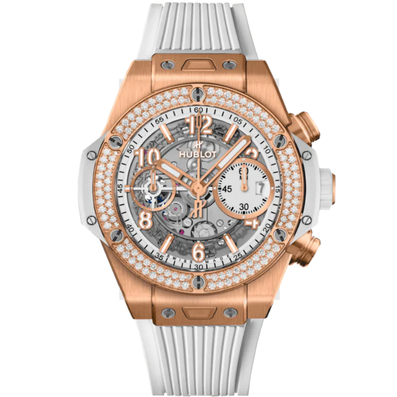 Big Bang 42mm UNICO KING GOLD WHITE DIAMONDS - Hublot