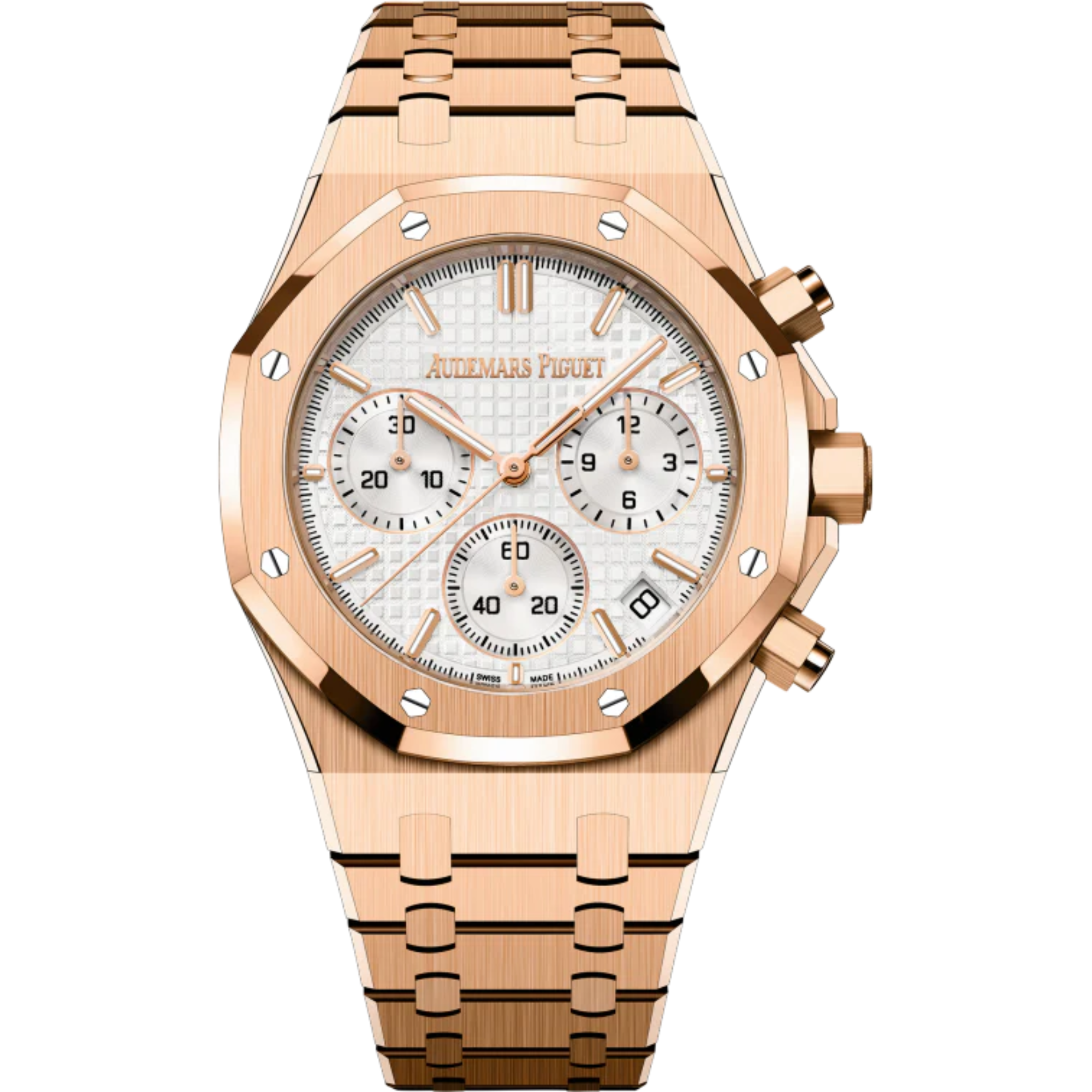 Audemars Piguet Royal Oak Ref. 26240OR.OO.1320OR.07 41MM Rose Gold Silver Dial - Audemars Piguet