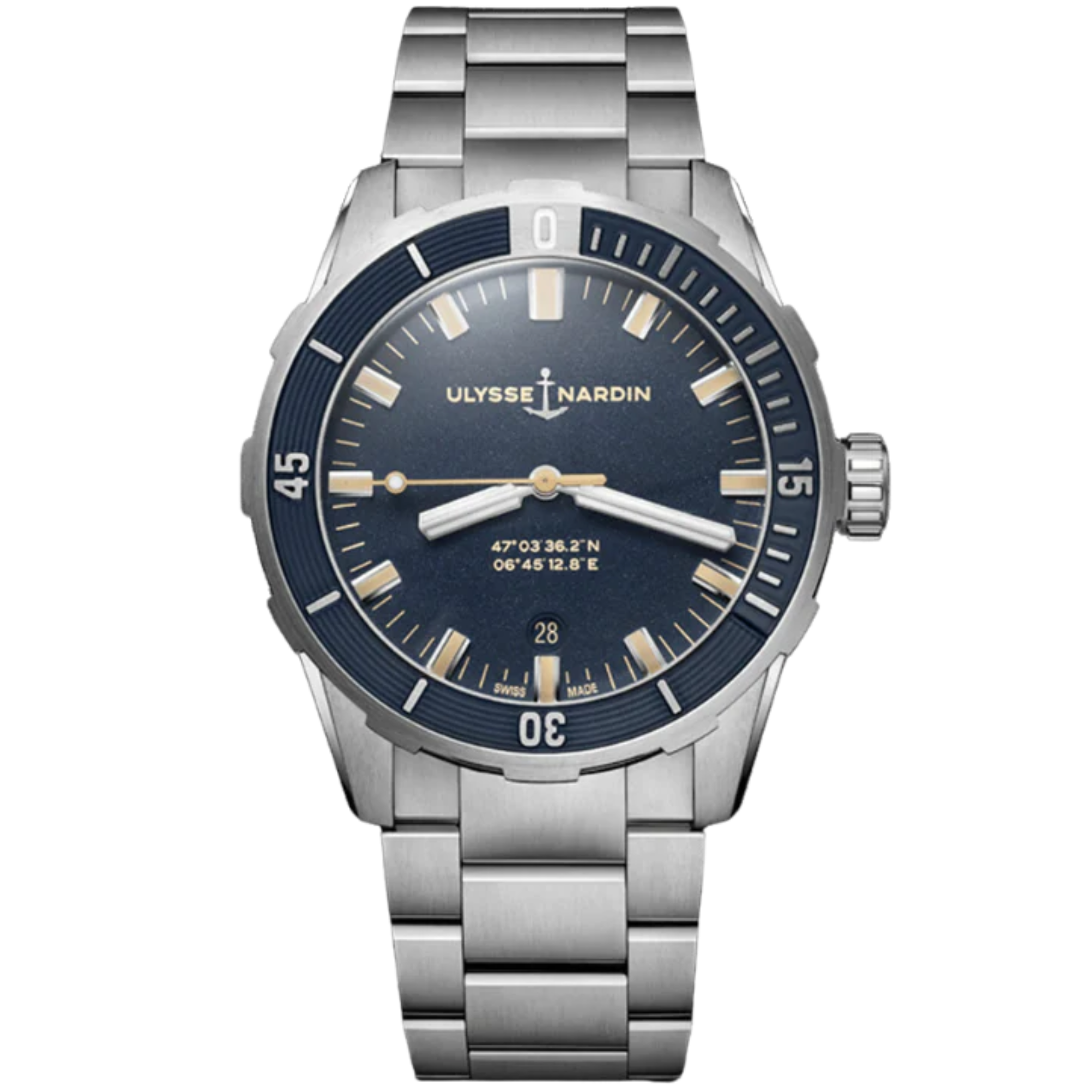 DIVER 42 MM STAINLESS STEEL WITH BLUE DIAL - Ulysse Nardin