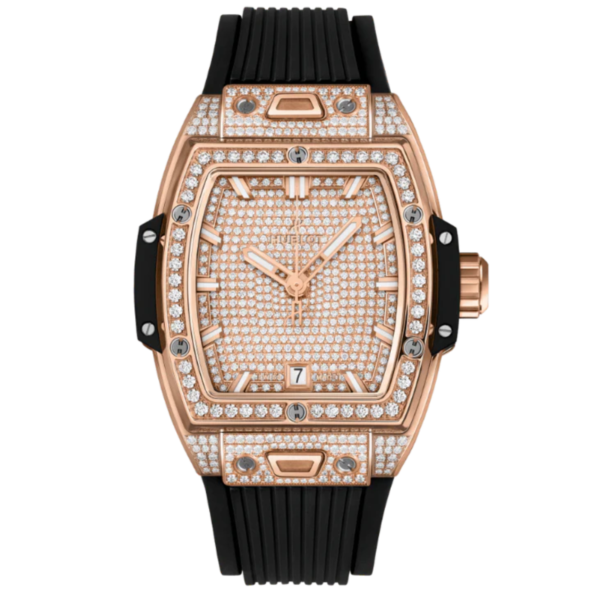 SPIRIT OF BIG BANG 39 MM KING GOLD FULL PAVÉ - Hublot