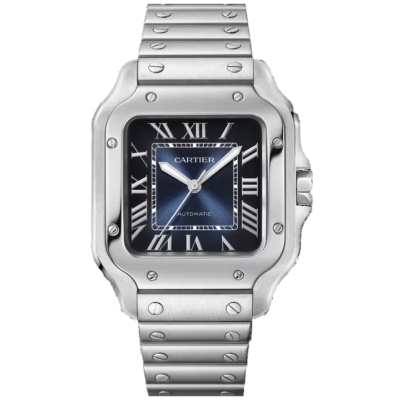 SANTOS 35 MM DUMONT BLUE STAINLESS STEEL - Cartier