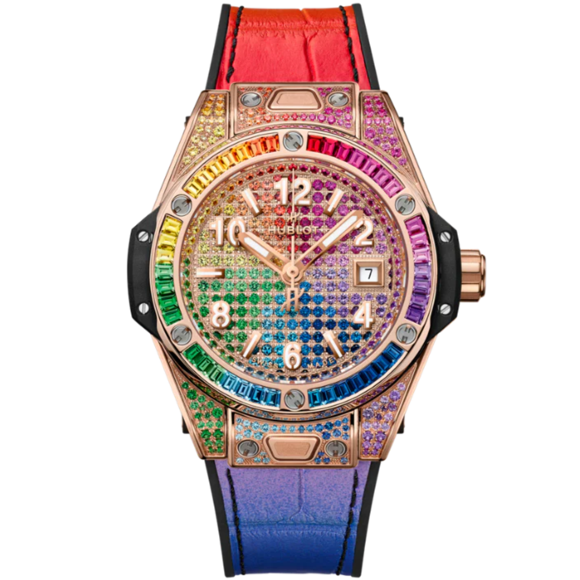 Big Bang 33mm ONE CLICK KING GOLD RAINBOW - Hublot