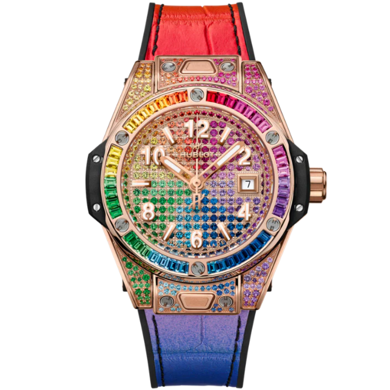 Big Bang 33mm ONE CLICK KING GOLD RAINBOW - Hublot
