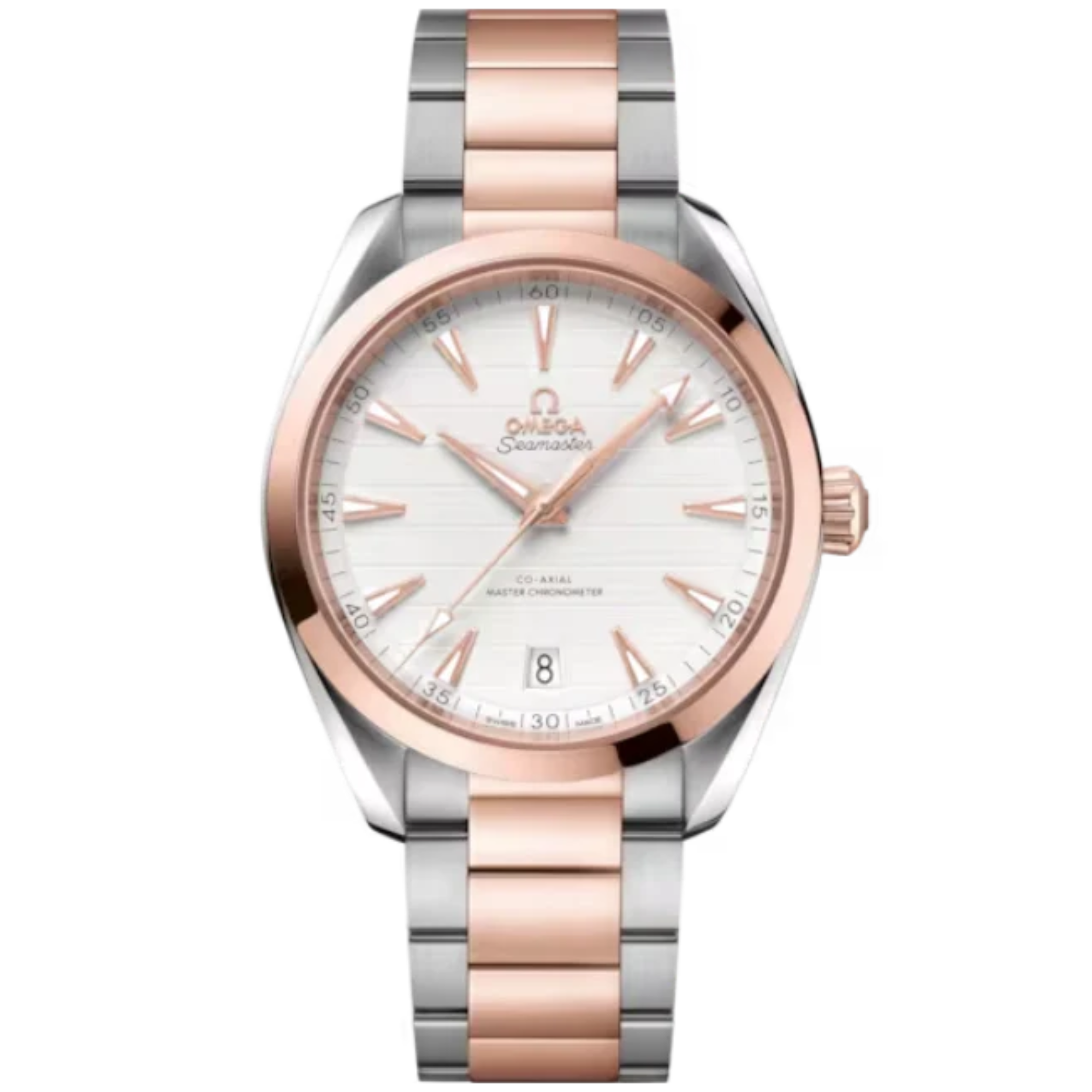 SEAMASTER AQUA TERRA 150M 41 MM STAINLESS STEEL - SEDNA™ GOLD WITH SILVER DIAL - Omega
