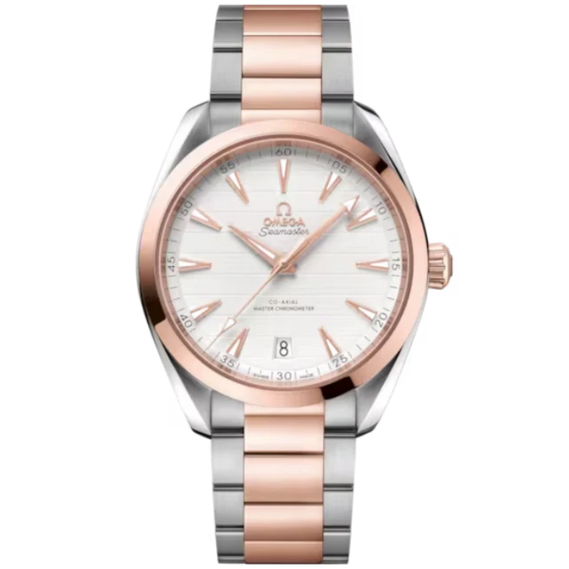 SEAMASTER AQUA TERRA 150M 41 MM STAINLESS STEEL - SEDNA™ GOLD WITH SILVER DIAL - Omega