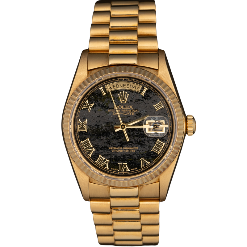 Rolex Day Date Ref. 18038 36MM Yellow Gold Ferrite Dial - Rolex