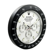 Daytrona Cosmograph Wall Clock _ Panda Style Black and White