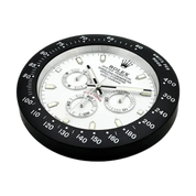 Daytrona Cosmograph Wall Clock _ Panda Style Black and White