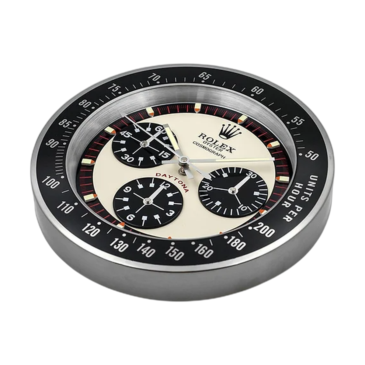 Daytrona Paul Newman Wall Clock _ Black Logo