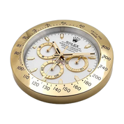 Daytrona Paul Newman Wall Clock _ Gold & White Style