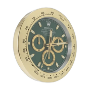 Daytrona Paul Newman Wall Clock _ Gold & Green