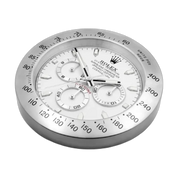 Daytrona Paul Newman Wall Clock _ Silver & White Style