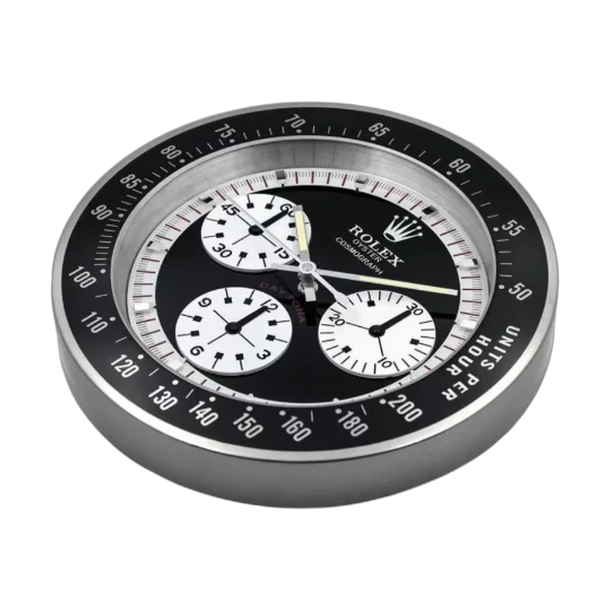 Daytrona Paul Newman Wall Clock _ White Logo