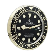 GMT-Master II Wall Clock _ Black & Gold Style