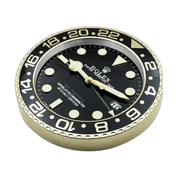 GMT-Master II Wall Clock _ Black & Gold Style
