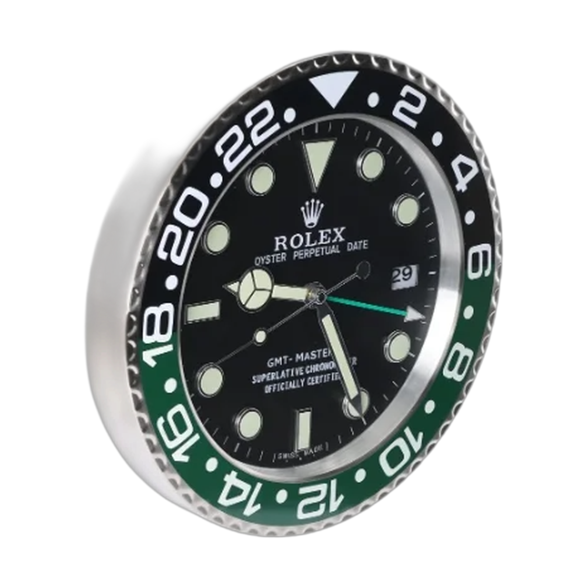 GMT-Master II Wall Clock _ Black & Green Style