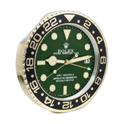 GMT-Master II Wall Clock _ Gold & Green Style