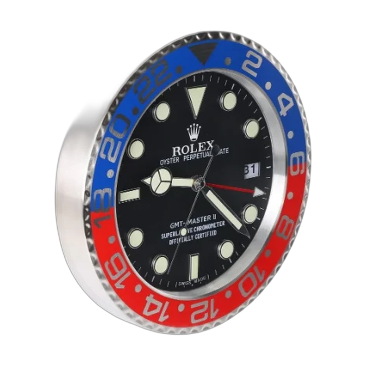 GMT-Master II Wall Clock _ Pepsi Red & Blue