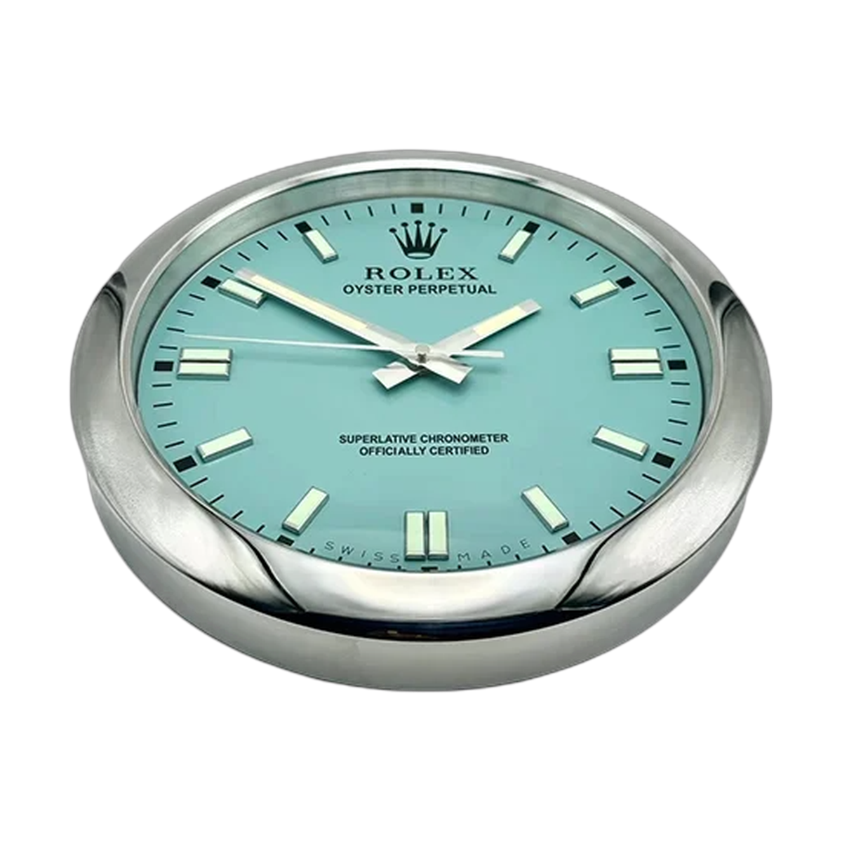 Rolex Oyster Perpetual Wall Clock _ Tiffany Style