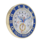 Rolex Yacht-Master II Wall Clock _ Blue & Gold Style