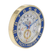 Rolex Yacht-Master II Wall Clock _ Blue & Gold Style