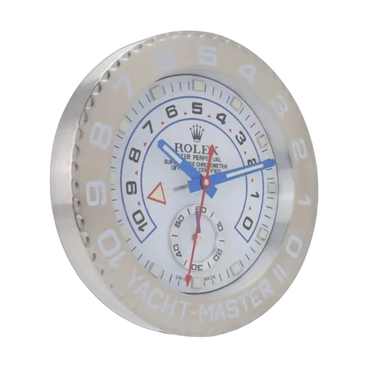 Rolex Yacht-Master II Wall Clock _ Prestige Silver Style