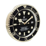 Submariner Wall Clock _ Black & Gold Style