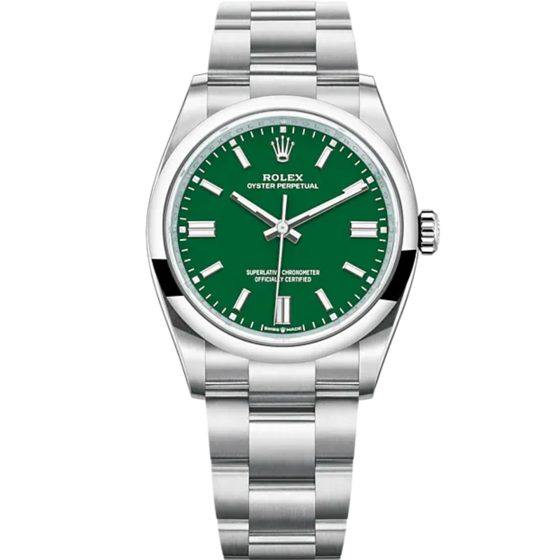 Rolex Ref. 126000 36mm Stainless Steel Oyster Perpetual Green Dial - Rolex