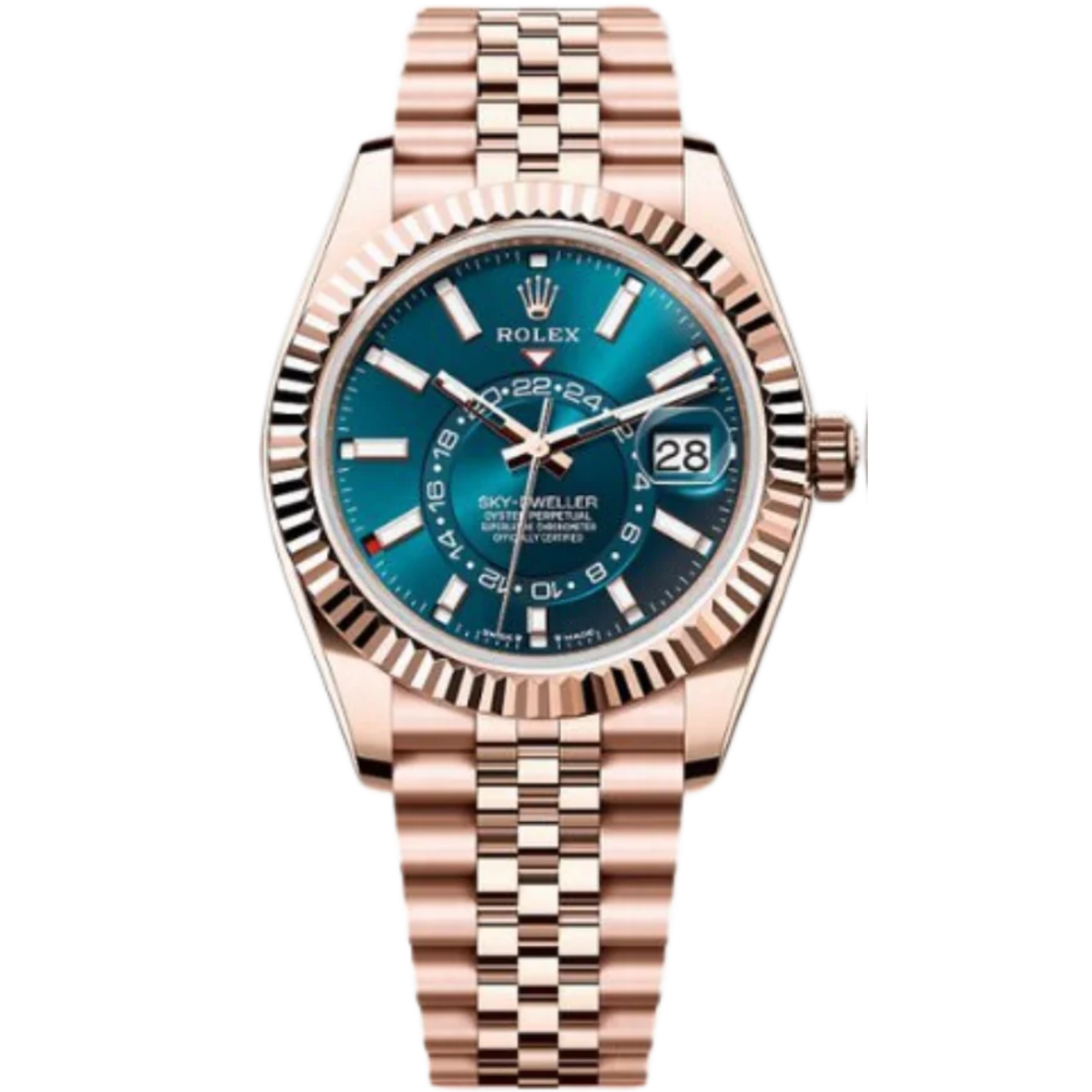 Rolex Sky-Dweller Ref. 336935 Everose Gold Case Blue Dial in Jubilee Bracelet - Rolex