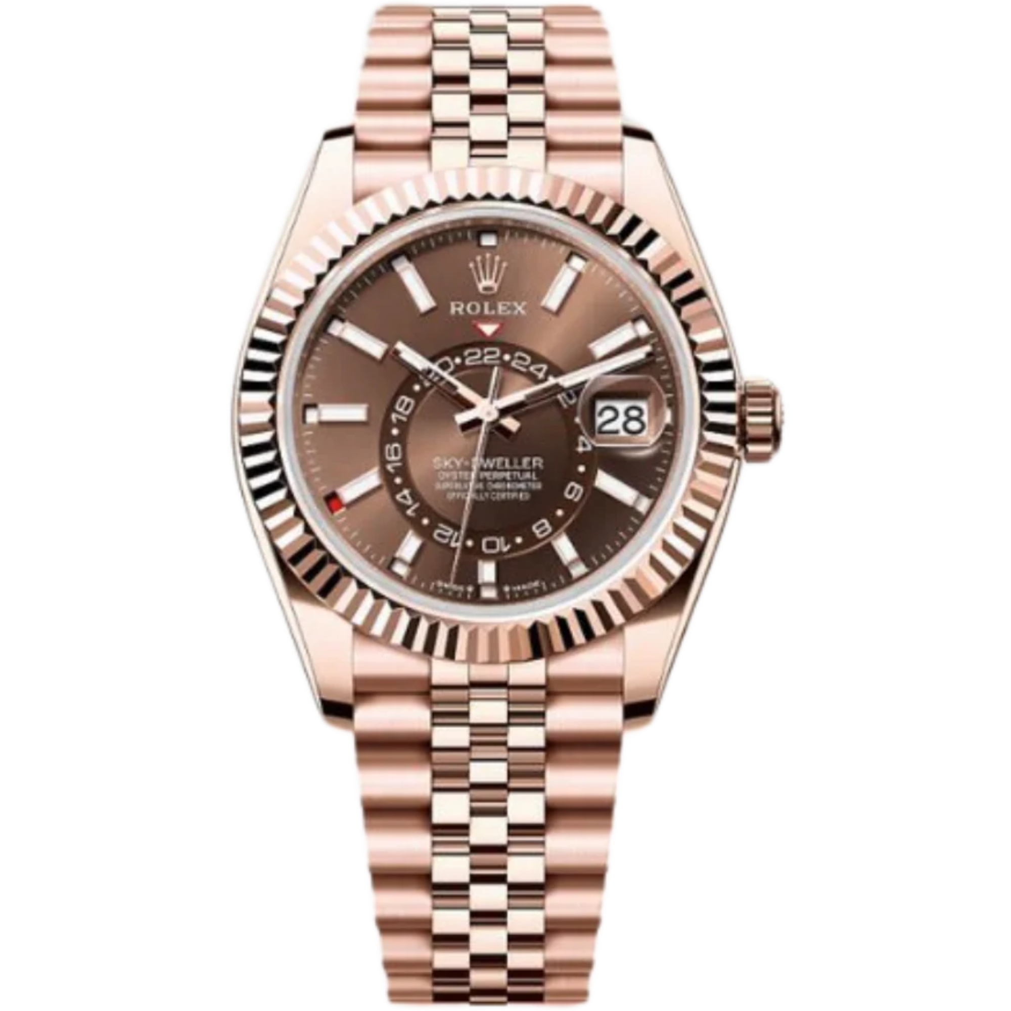 Rolex Sky-Dweller Ref. 336935 Everose Gold Case Brown Dial in Jubilee Bracelet - Rolex
