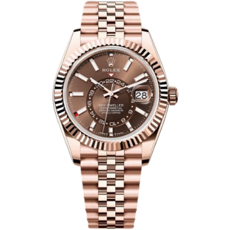 Rolex Sky-Dweller Ref. 336935 Everose Gold Case Brown Dial in Jubilee Bracelet - Rolex