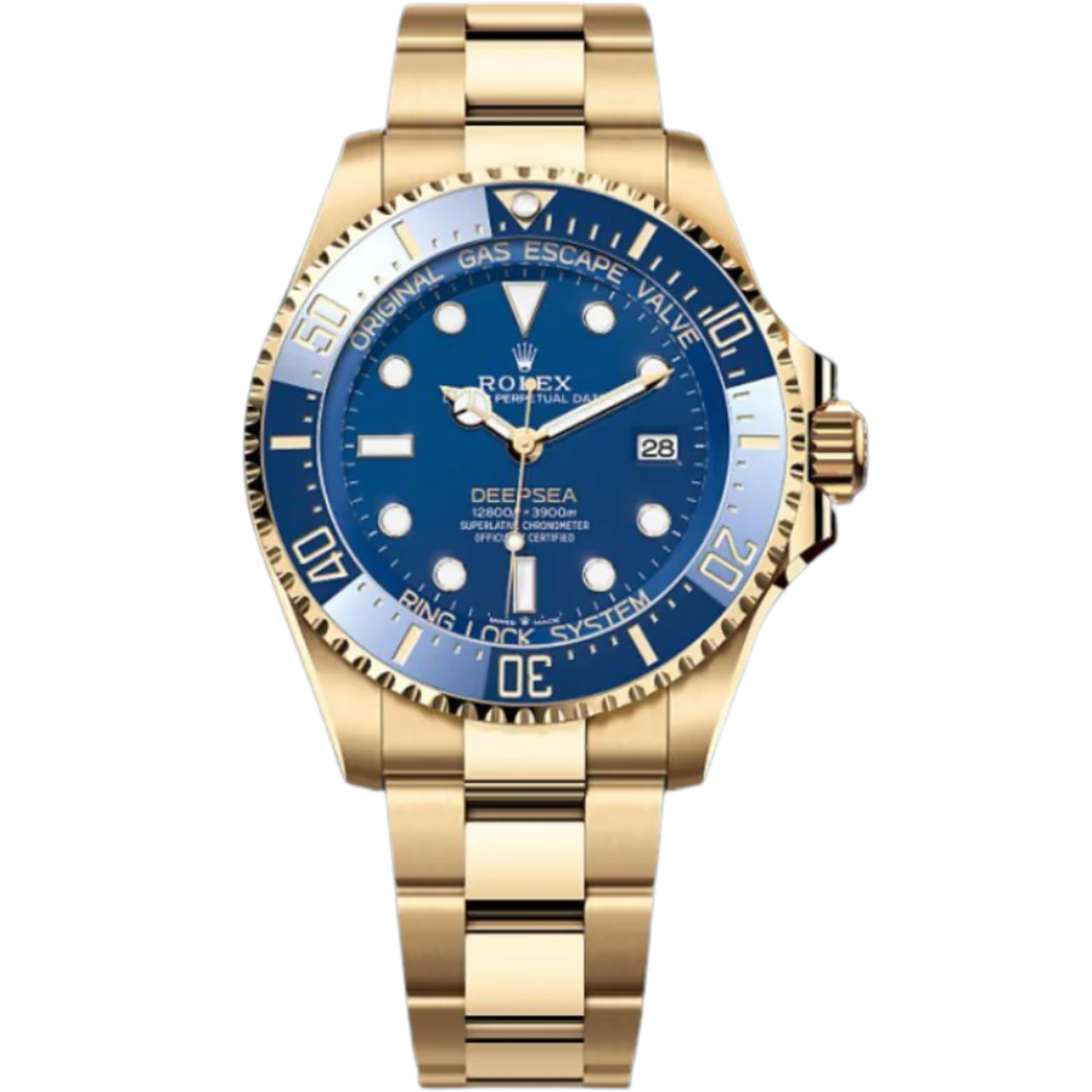 Rolex Deepsea Ref. 136668LB Yellow Gold Case Blue Dial in Oyster Bracelet - Rolex