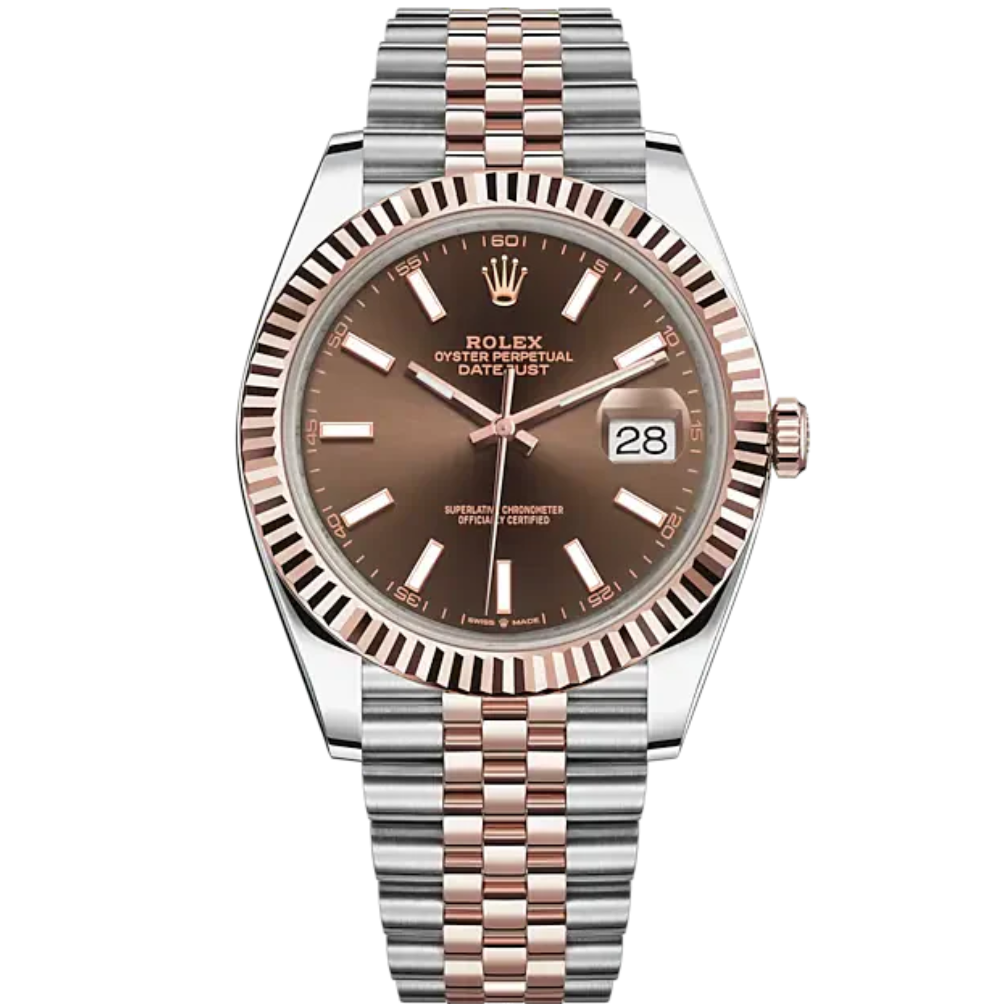 Rolex Datejust Ref. 126331 Two Tone RG/SS on Jubilee Chocolate Index Dial - Rolex