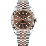 Rolex Datejust Ref. 126331 Two Tone RG/SS on Jubilee Chocolate Index Dial