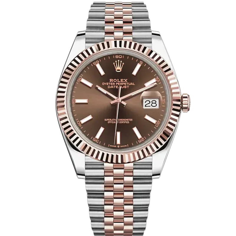 Rolex Datejust Ref. 126331 Two Tone RG/SS on Jubilee Chocolate Index Dial - Rolex
