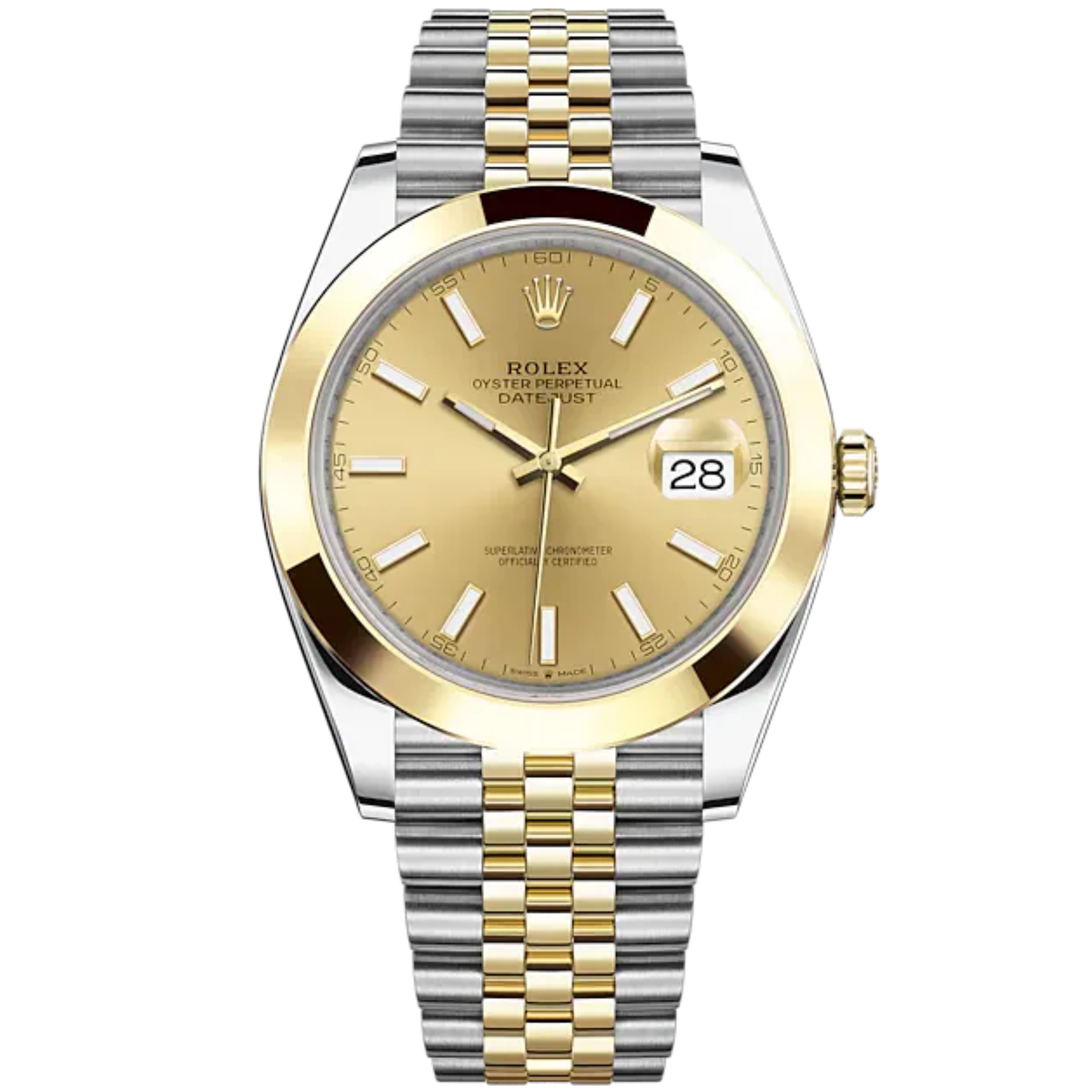 Datejust 41 41mm Jubilee Bracelet Oystersteel and Yellow Gold with Champagne-Colour Dial Yellow Gold Bezel - Rolex