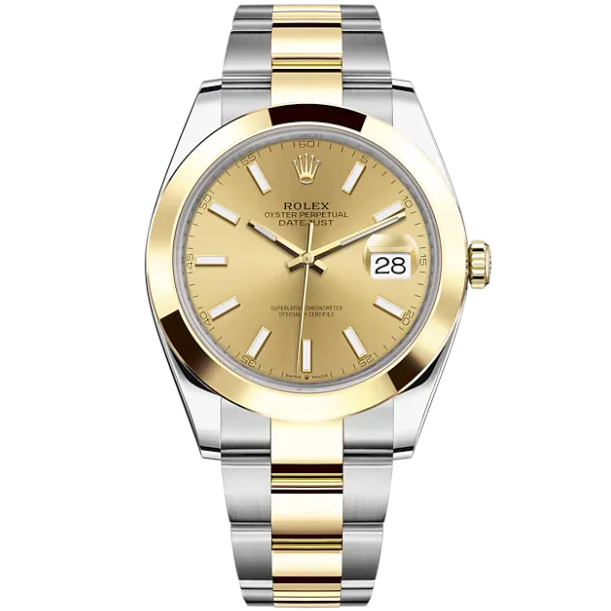 Datejust 41 41mm Oyster Bracelet Oystersteel and Yellow Gold with Champagne-Colour Dial Yellow Gold Bezel - Rolex