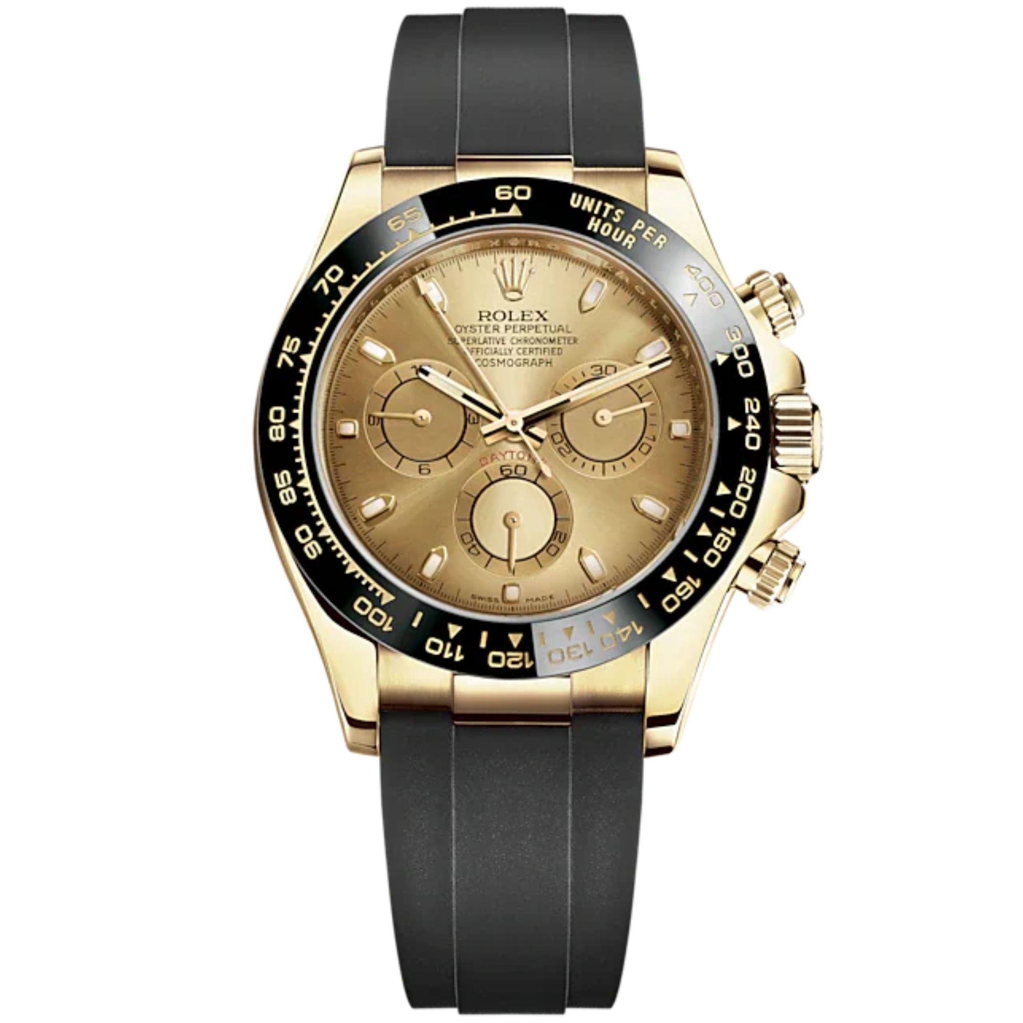 Cosmograph Daytona 40MM Oysterflex Bracelet Champagne-Colour Dial Black Cerachrom Bezel With Tachymetric Scale - Rolex