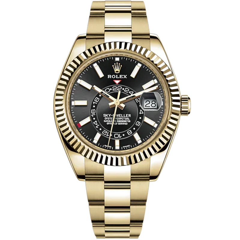 Rolex Skydweller Ref. 326938 42mm Yellow Gold Black Dial - Rolex